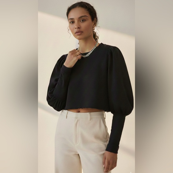 Ulla Johnson Tops - Ulla Johnson Philo Puff-Sleeve Pullover Top